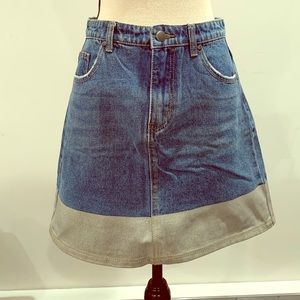 NWOT Super Down Denim skirt SIZE 28